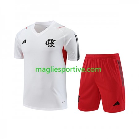CR CR Flamengo Bambino Maglia da Allenamento Bianco 2023-2024